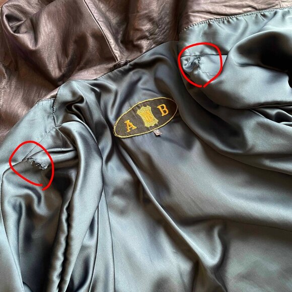 Vintage Hooded Green Leather Poncho: Oversized 90s Cape Coat (3XL) - Picture 8 of 8